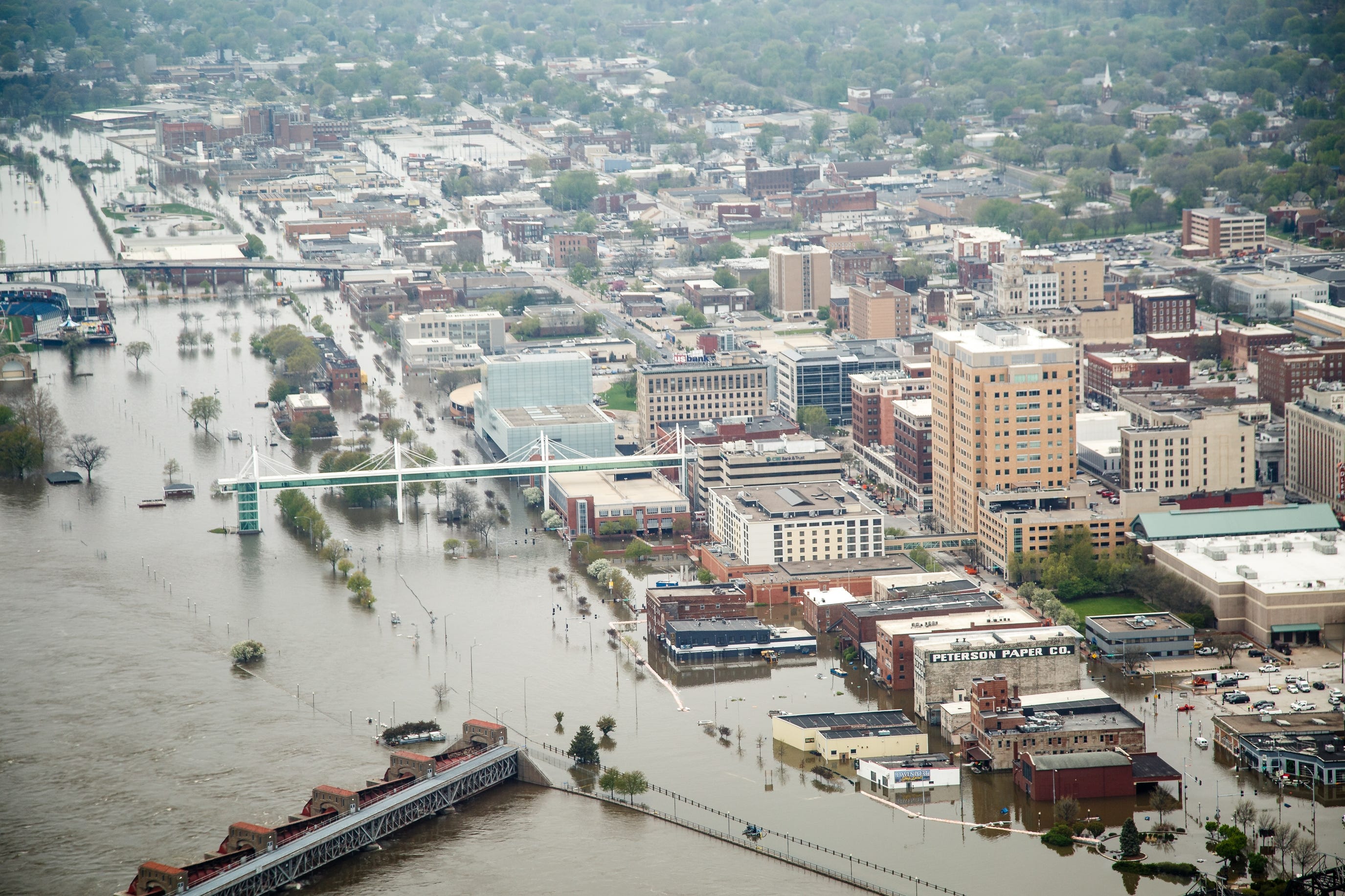 Davenport Flooding: Overhead Photos Of 2019 Flooding In Davenport, Iowa