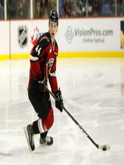 Defenseman Bowen Byram had 26 goals and 45 assists in 71 games for the Western Hockey League Vancouver Giants.