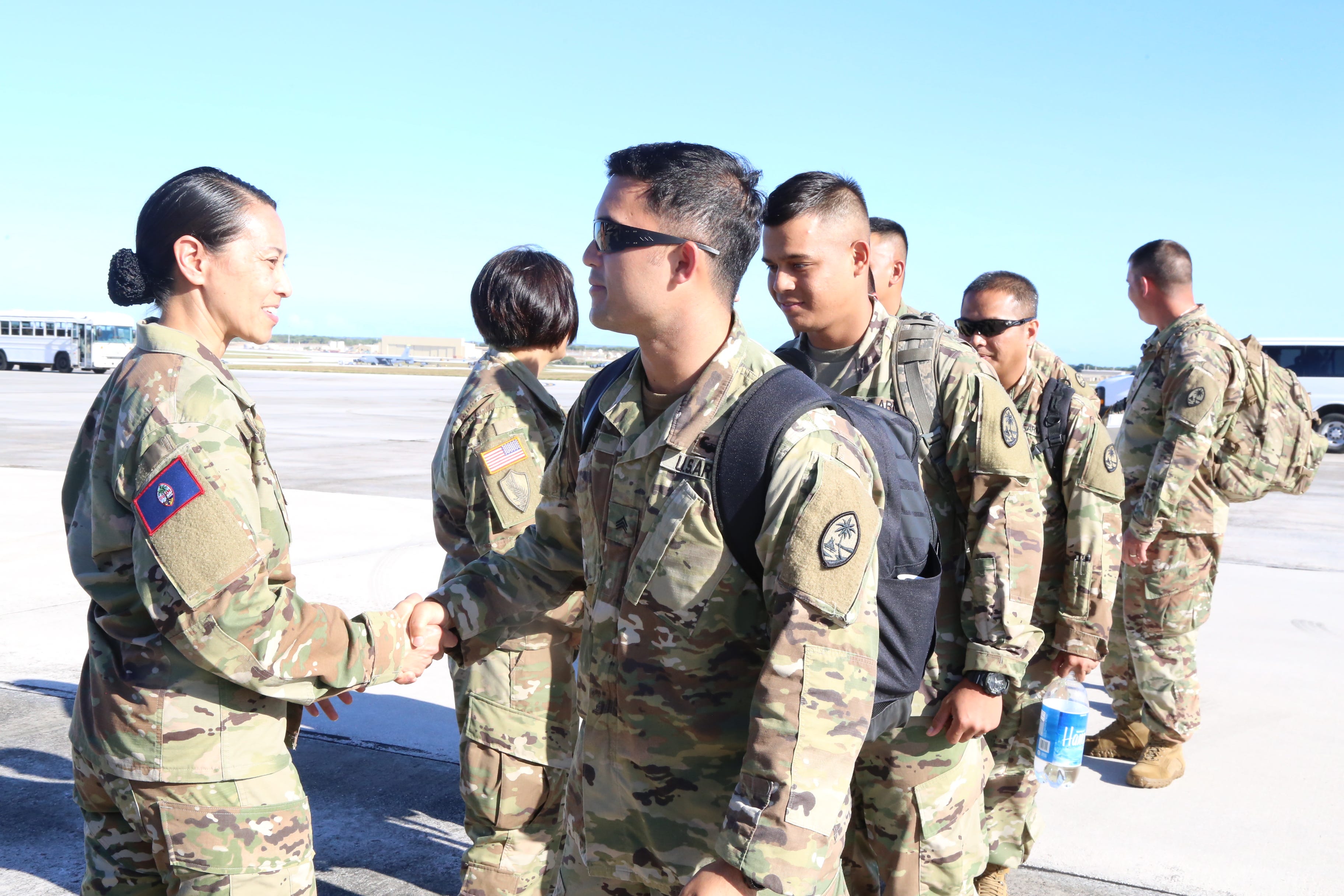 Soldiers from Guam National Guard leave for deployment