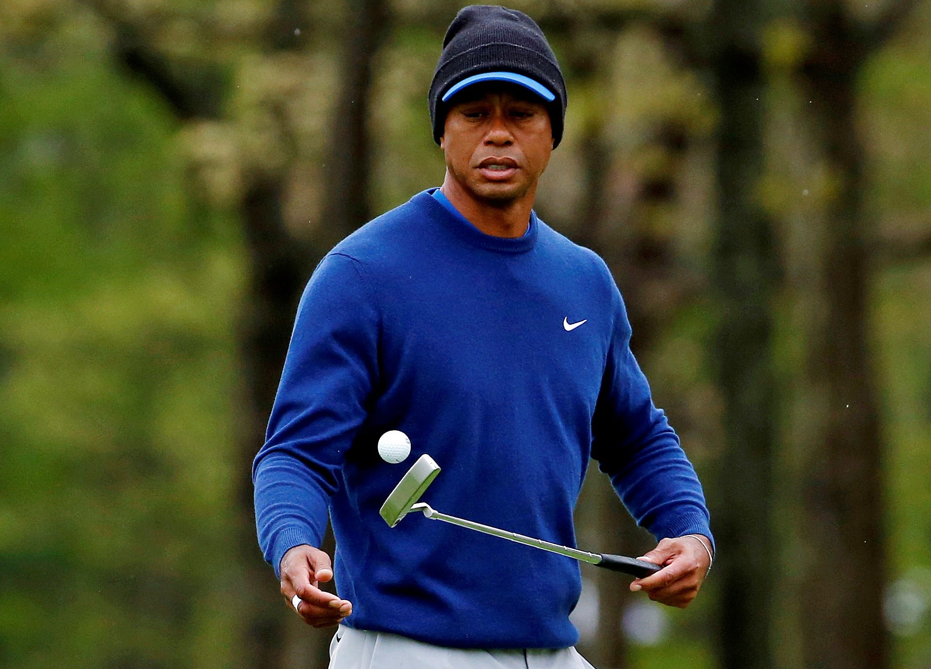 Pga Championship Tiger Woods Discusses Soggy Conditions 