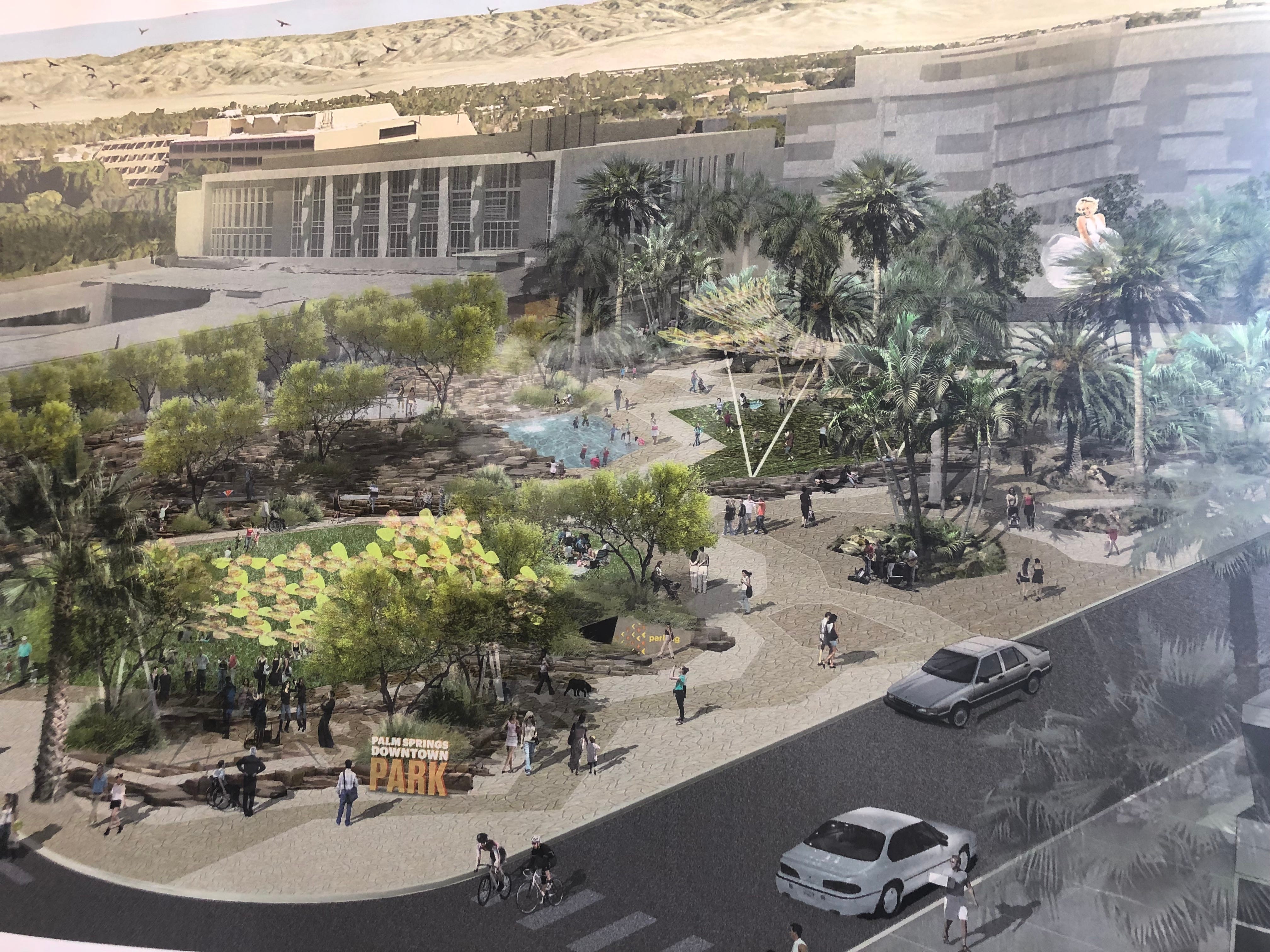 Palm Springs 7 6 Million Downtown Park Could Open By November 2020