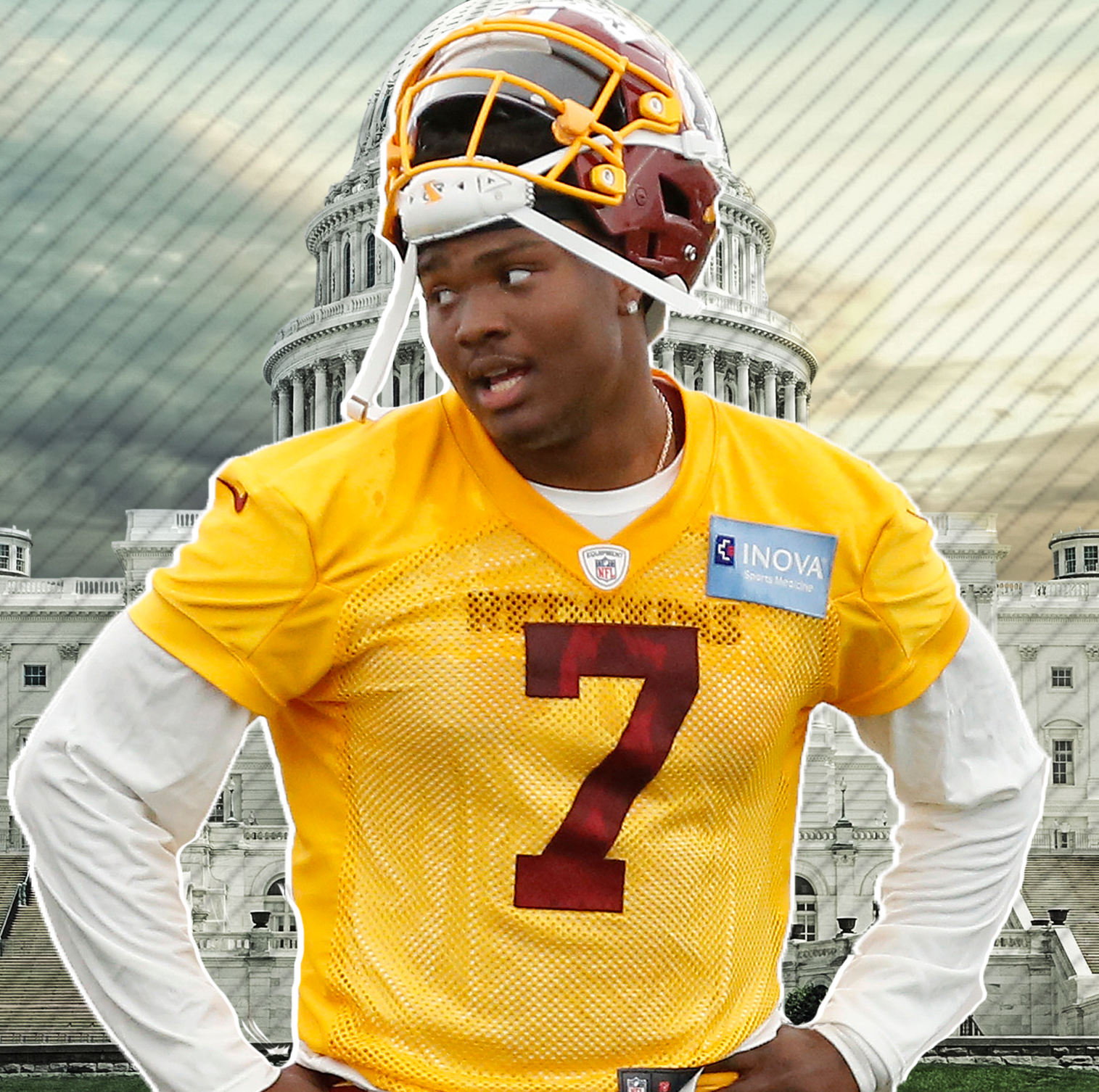 Dwayne Haskins makes first appearance with Redskins