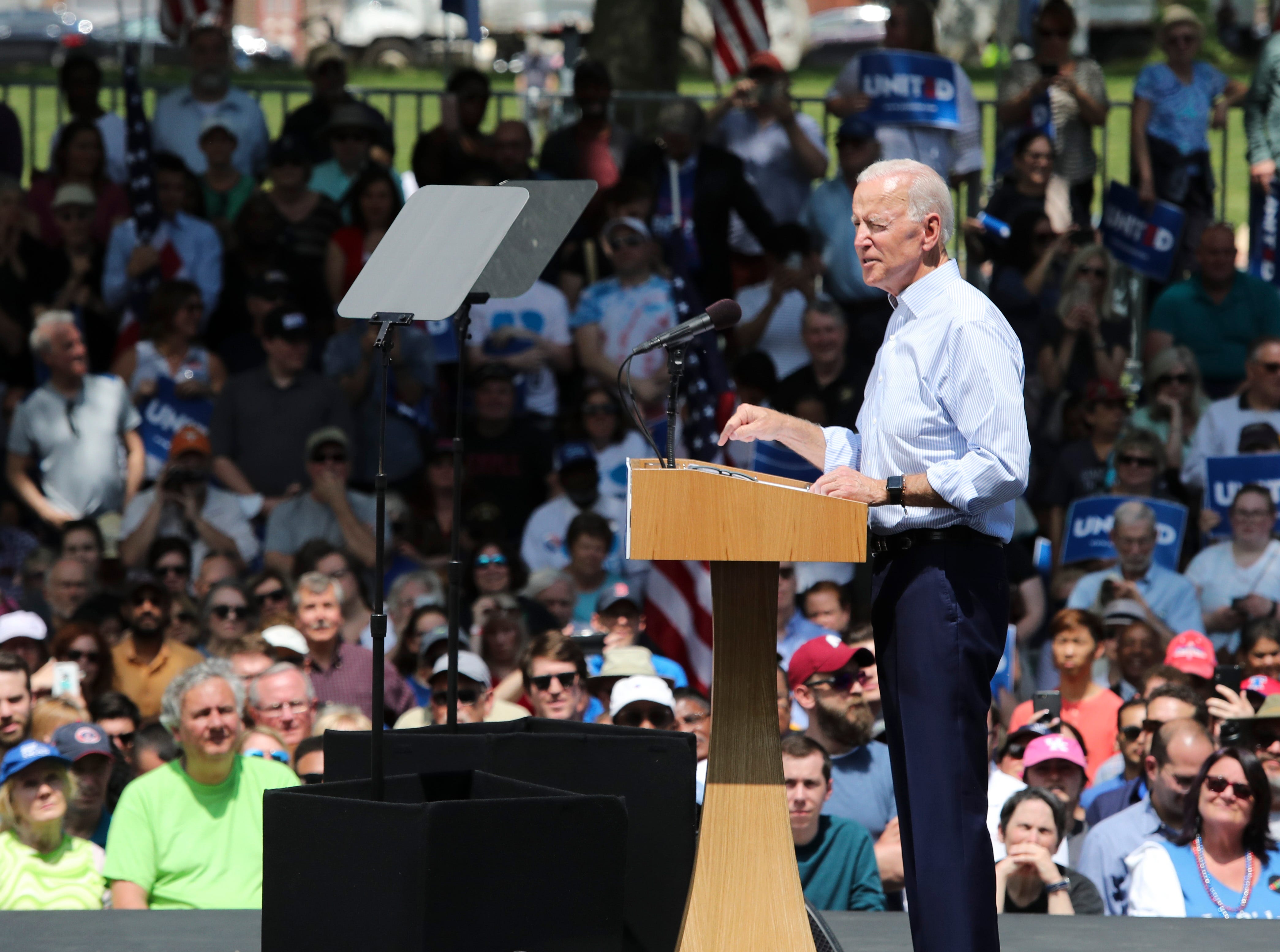 Joe Biden Takes Aim At President Donald Trump In Philadelphia Rally