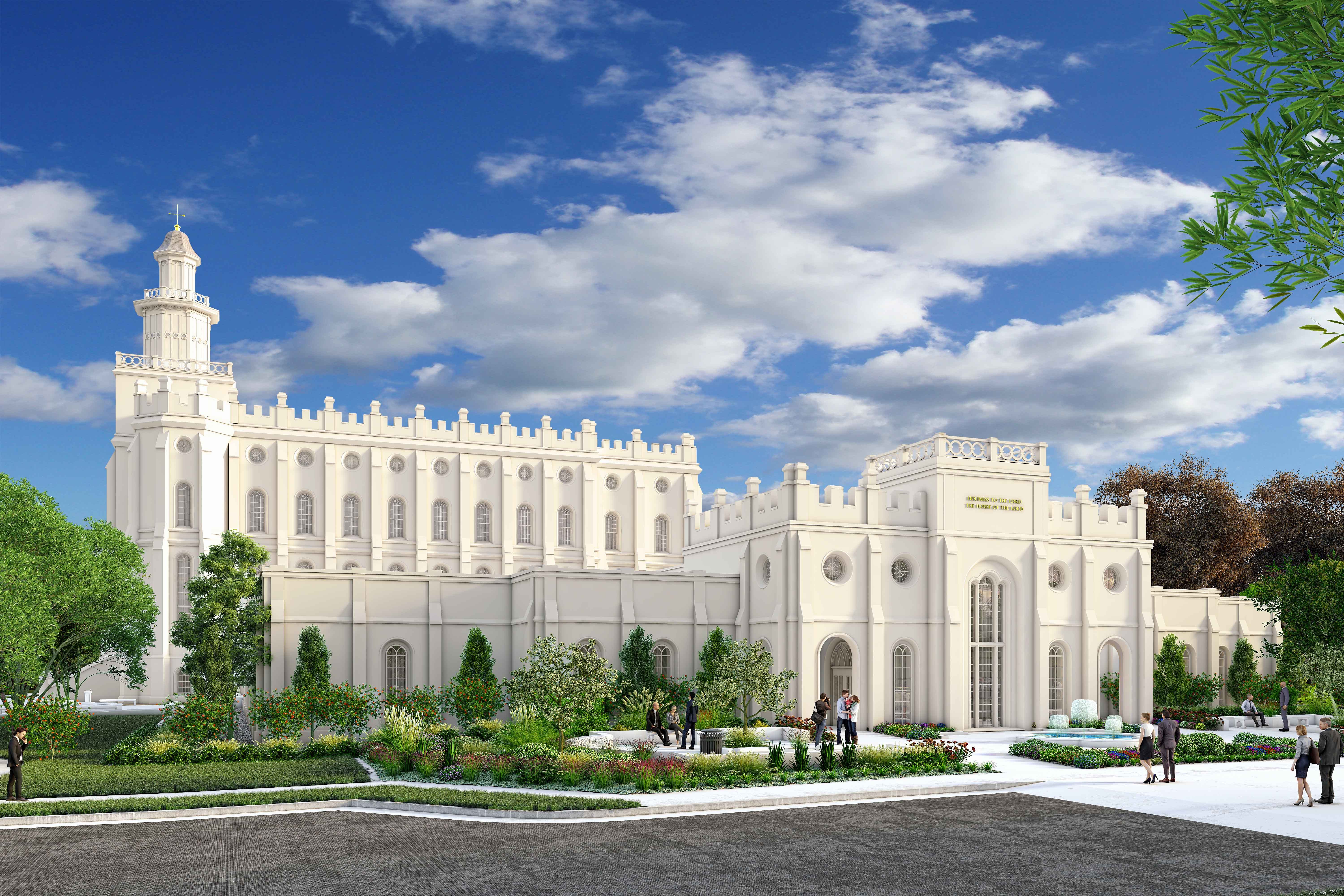 LDS Church Reveals Details For St George Temple Renovation   E271ae99 Aa3a 4cf4 95a4 F42bd49b771e 01 North Elevation Annex   Rendering 