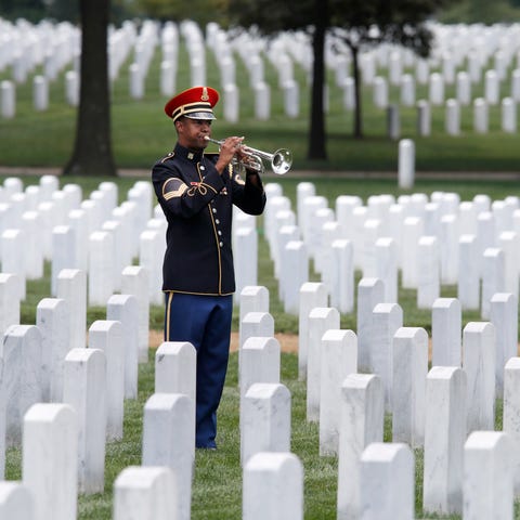 Arlington National Cemetery outside Washington,...