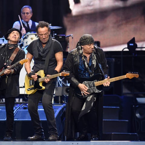 (L-R) US musicians Nils lofgren, Bruce...