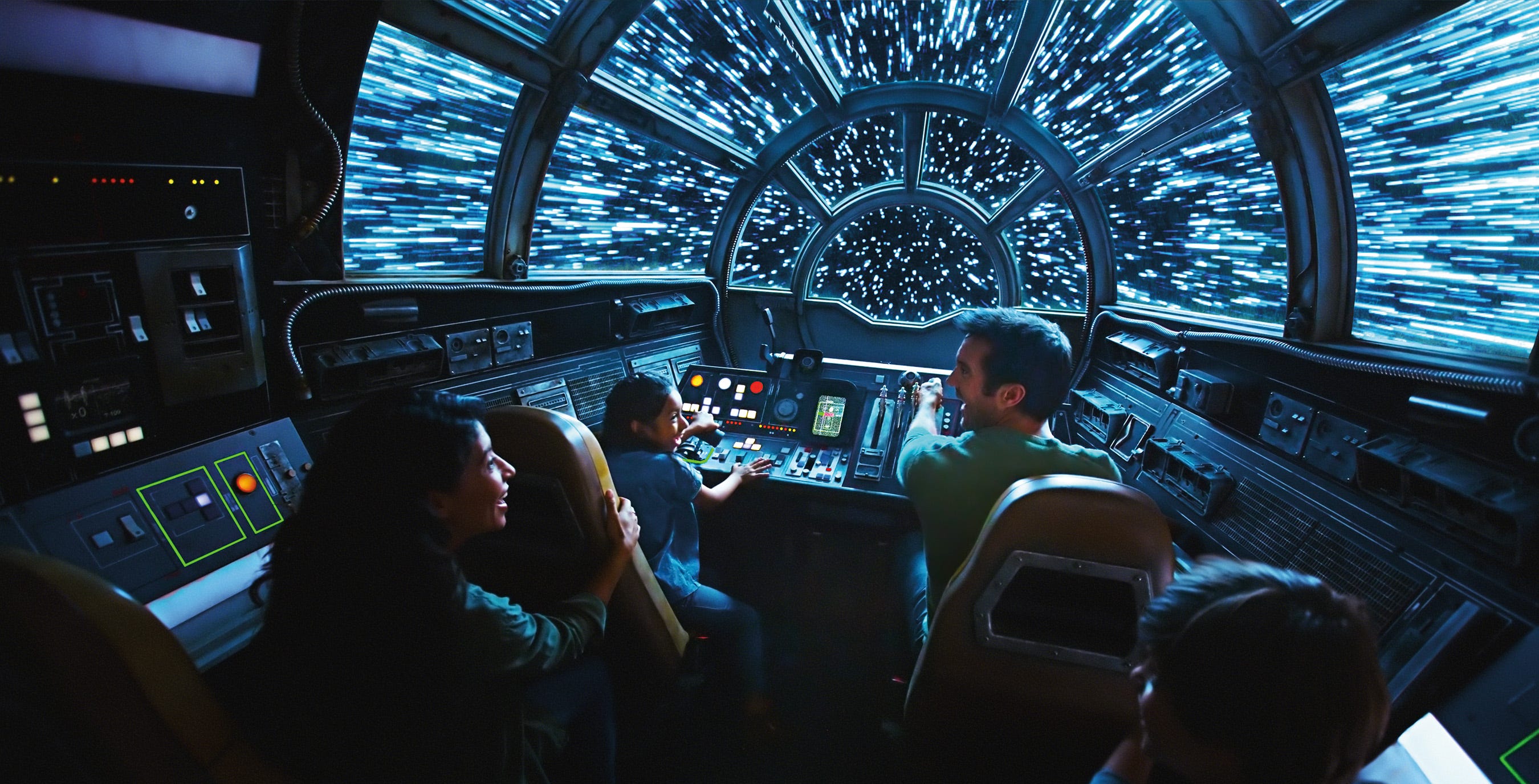 star wars millennium falcon cockpit zoom background