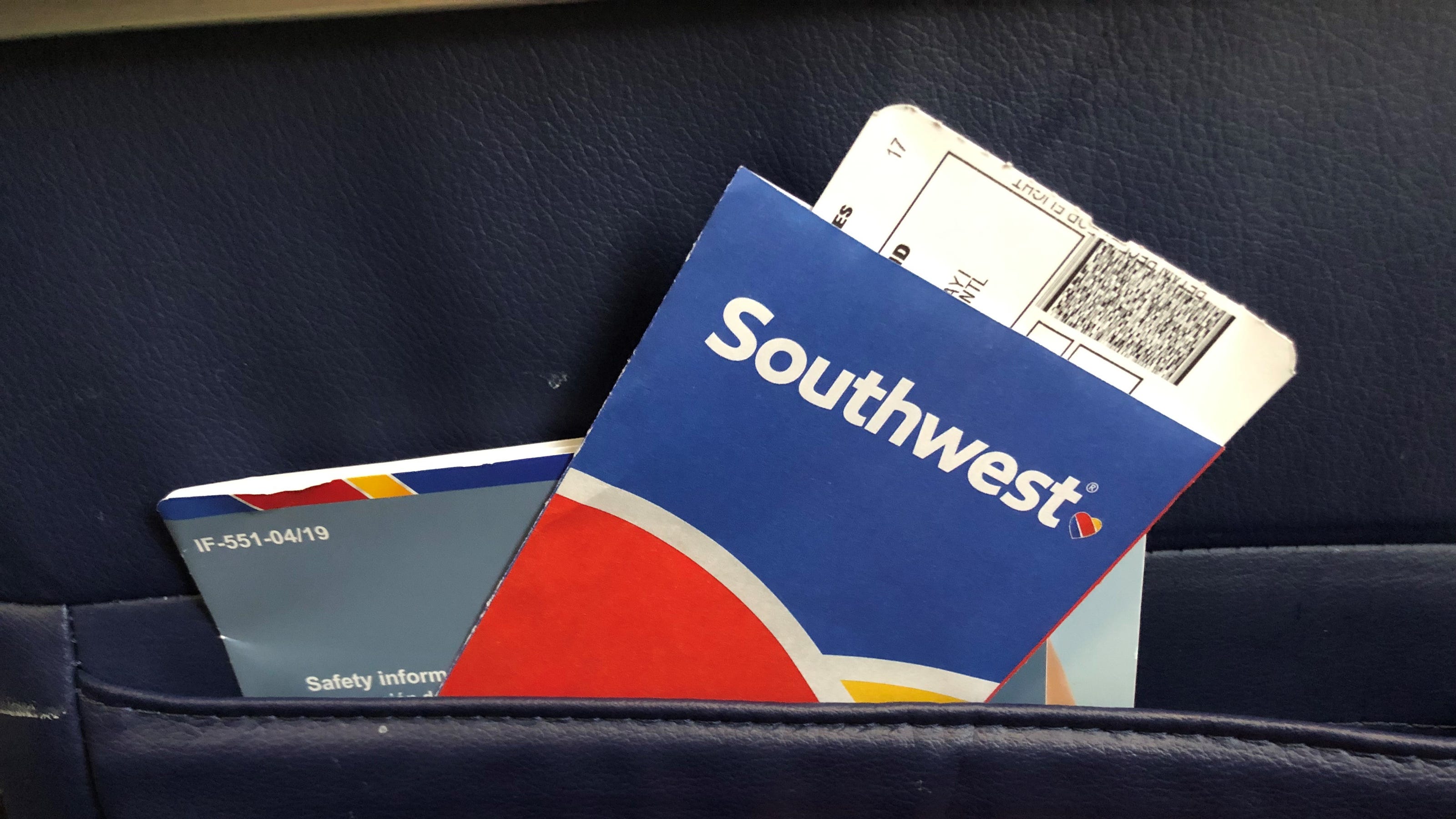 Southwest Airlines eliminating paper ticket jackets on June 1