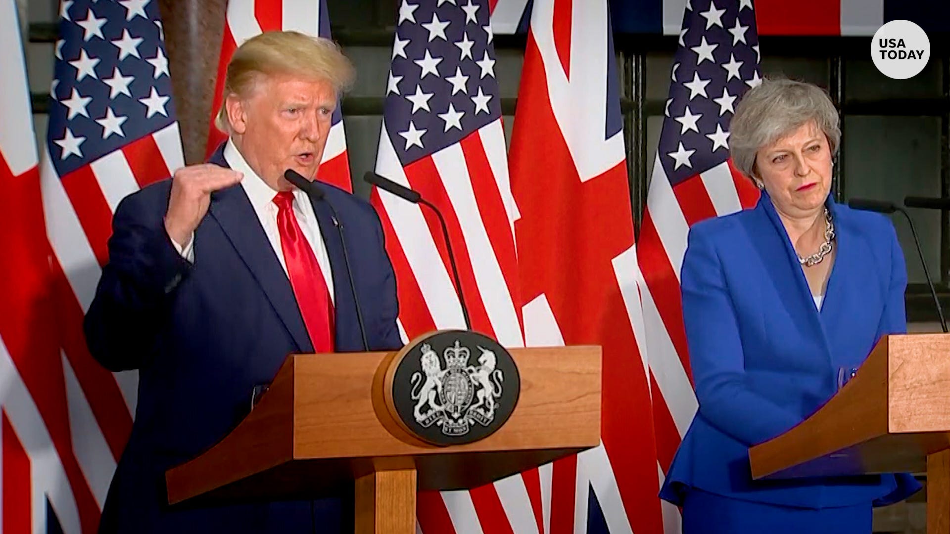 Trump: Brexit 'good' For U.K., Credits P.M. May Negotiations