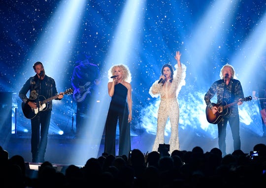 Little Big Town performs at the CMT Music Awards 2019 at the Bridgestone Arena on Wednesday, June 5, 2019 in Nashville, Tennessee. 