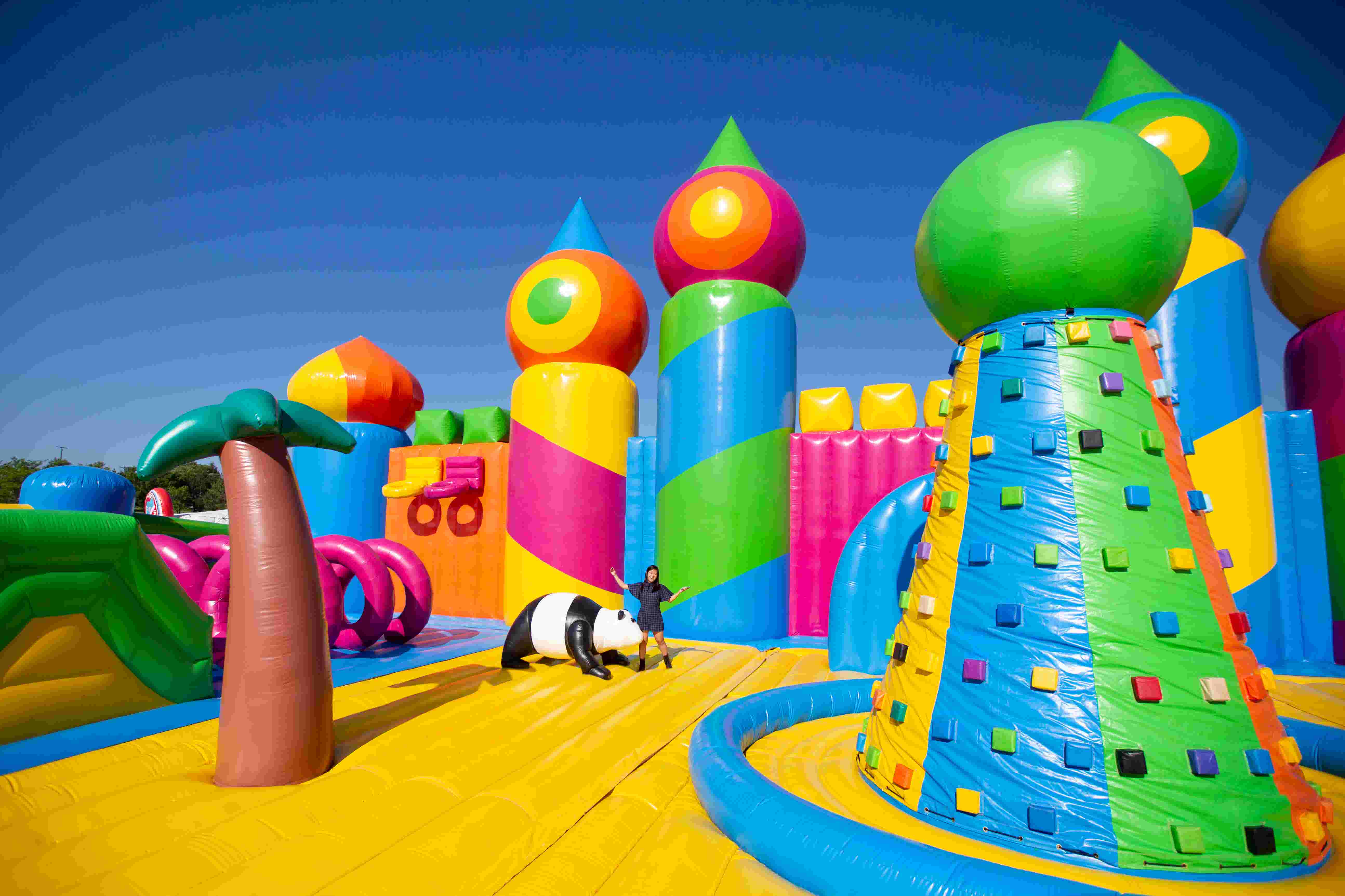 Watch Inside The Worlds Largest Bounce House