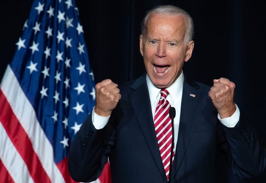 In this archival photo taken on March 16, 2019, former US Vice President Joe Biden speaks at the first Democratic State Dinner in Dover, Delaware. - Joe Biden has raised $ 6.3 million in the 24 hours since his presidential bid, announced his campaign on April 26, 2019, surpassing the first-day fundraiser. all other Democrats in the overpopulated world of 2020. Online donations to the former vice president, already considered the favorite among Democrats seeking to challenge President Donald Trump, averaged $ 41, and 61% of the total funds raised came from new donors who were not previously on Biden's mailing lists.