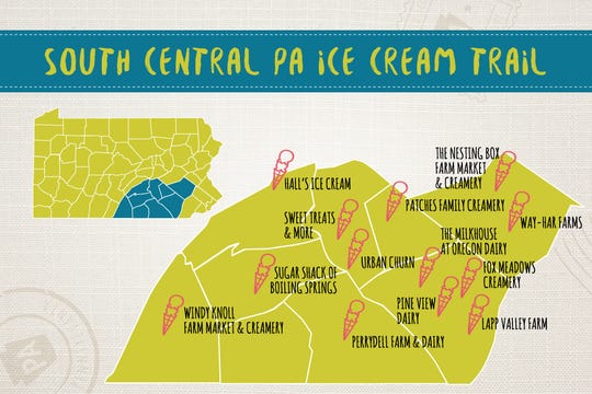 South Central Pa Ice Cream Trail Runs Through Franklin Lebanon York