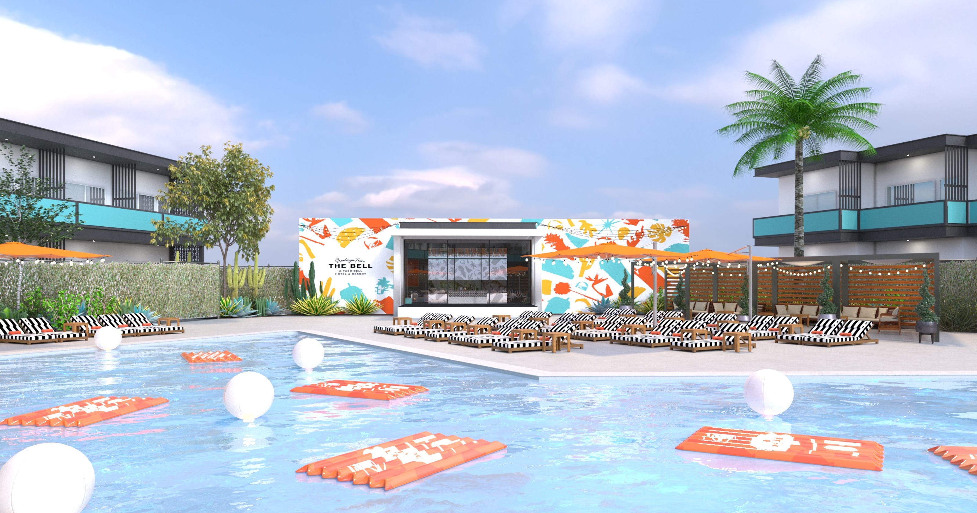 Taco Bell's 'The Bell' popup hotel will be at V Palm Springs