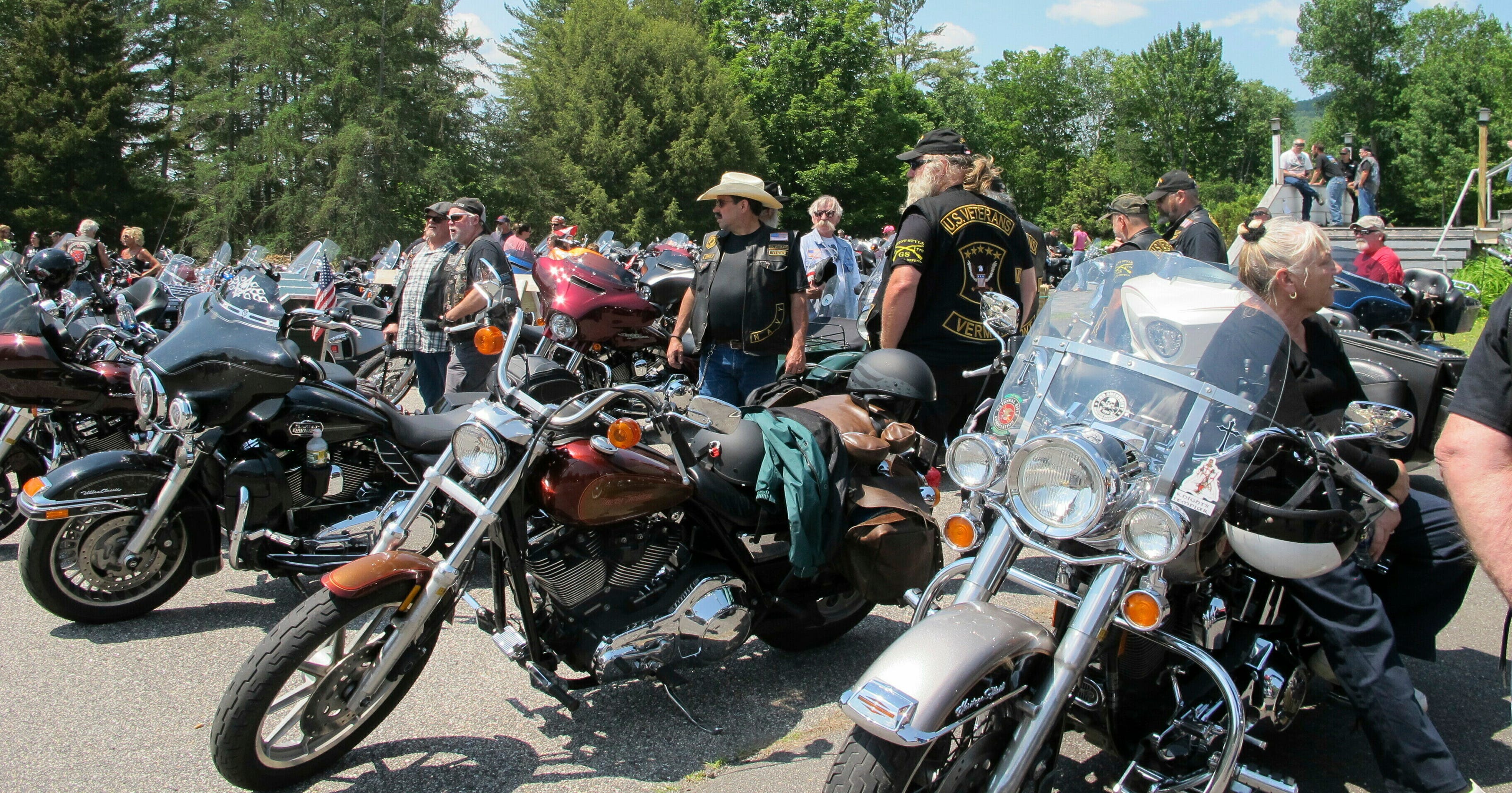 Bikers gather for emotional ceremony following deadly New Hampshire crash