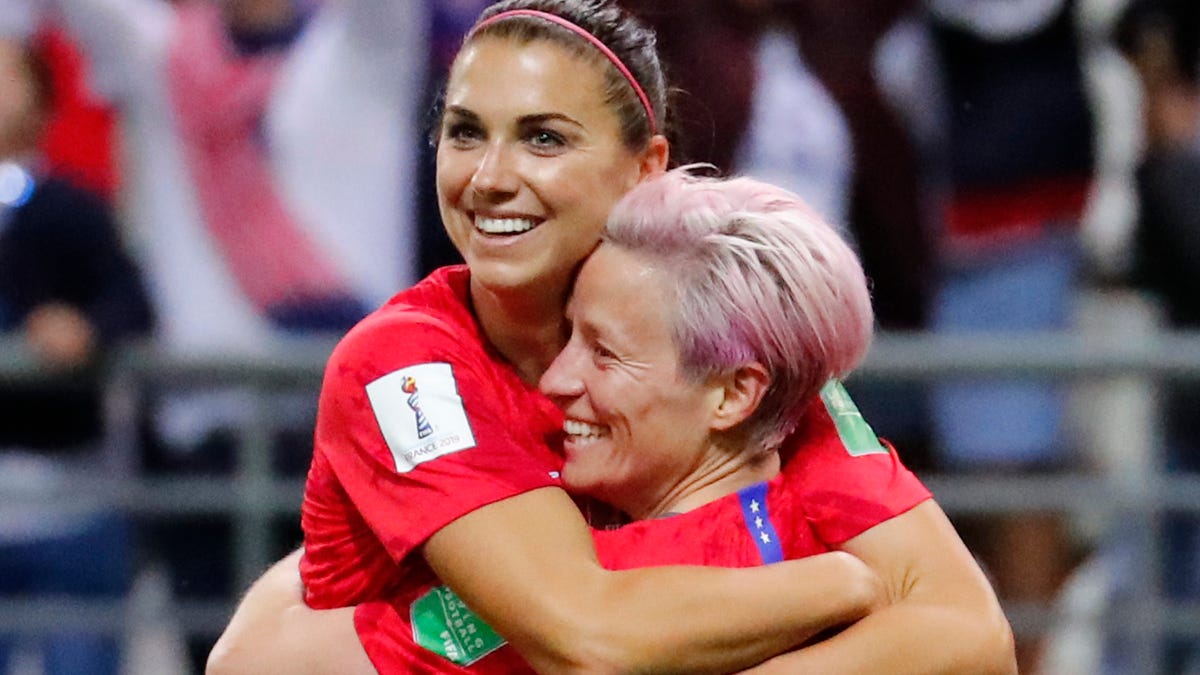 Alex Morgan and Megan Rapinoe have the U.S. women's soccer team one win away from another World Cup title.