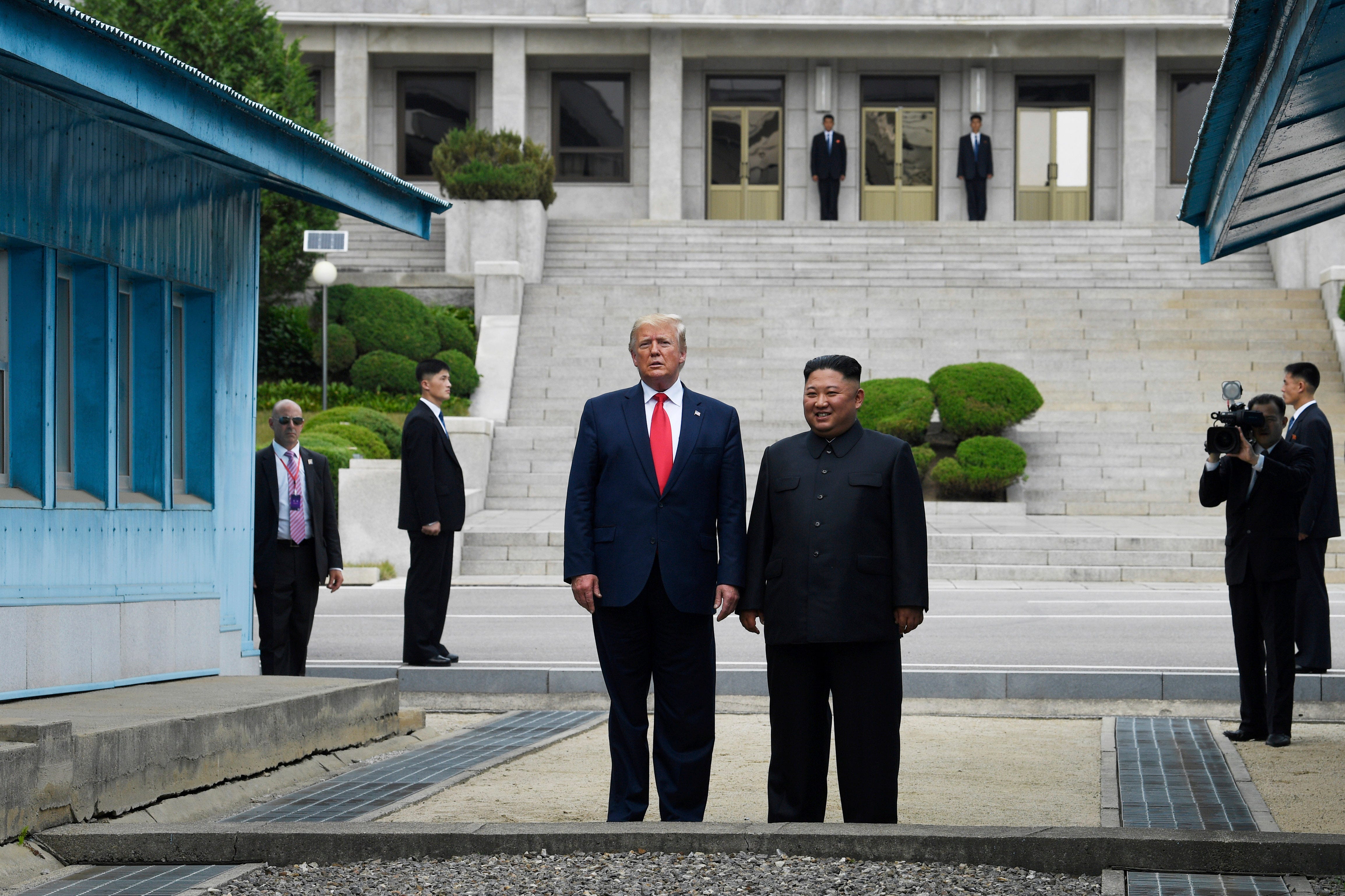 Fake News: Trump Did Not Walk Into North Korea Alone