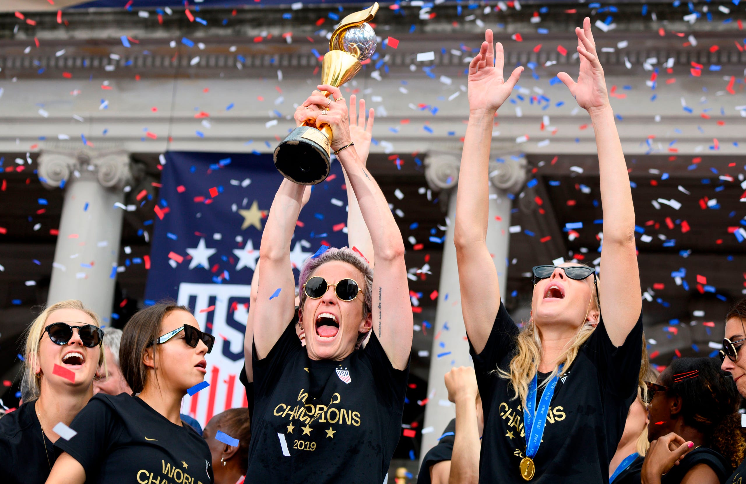 World Cup Uswnt Celebrates Championship With New York City Parade