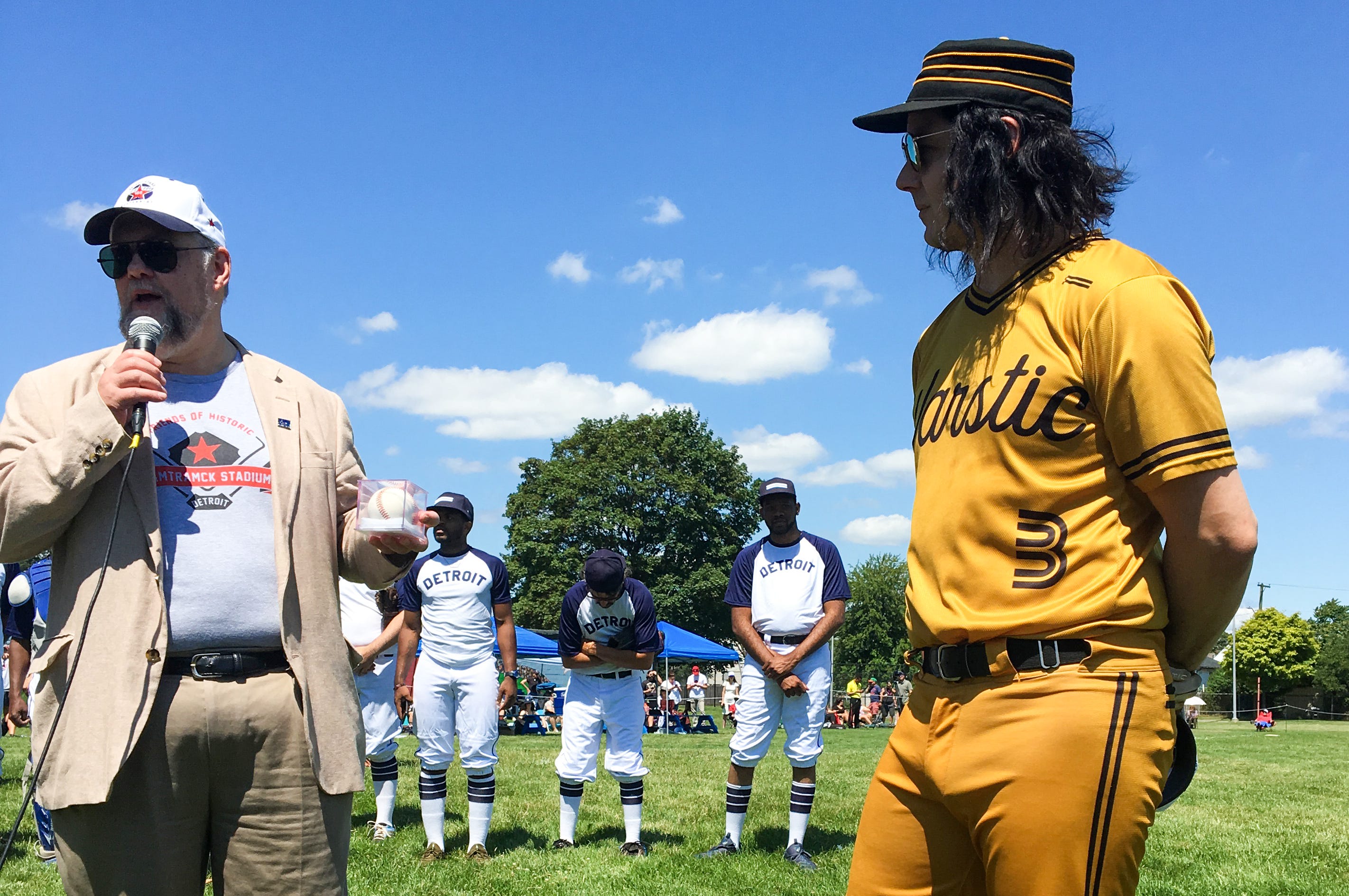 Jack White brings presence to baseball game Hamtramck
