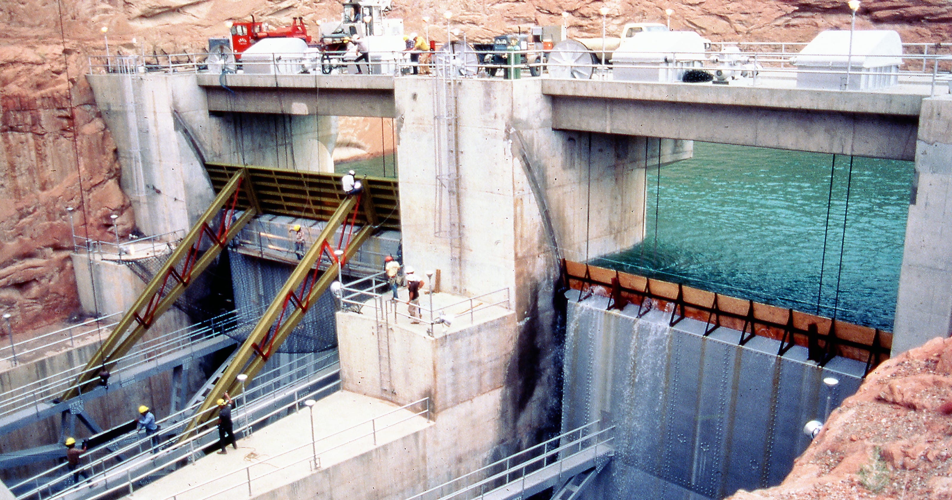 In 1983, plywood was all that kept Glen Canyon Dam from overflowing