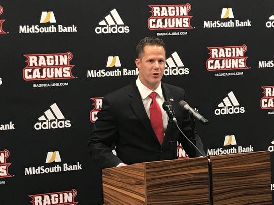 The Louisiana Ragin' Cajuns introduced Lee De León as the new Executive Director of Ragin' Cajuns Athletic Foundation, Deputy Director of Athletics during a press conference  Wednesday at the Mosing Student-Athlete Performance Center Auditorium Wednesday.
