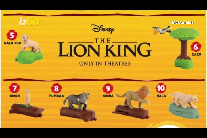 happy meal toy lion king