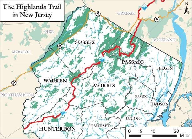 Highlands Act Nj Map Highlands Council Seeks To Boost Namesake Nj Trail With New Map, Signs