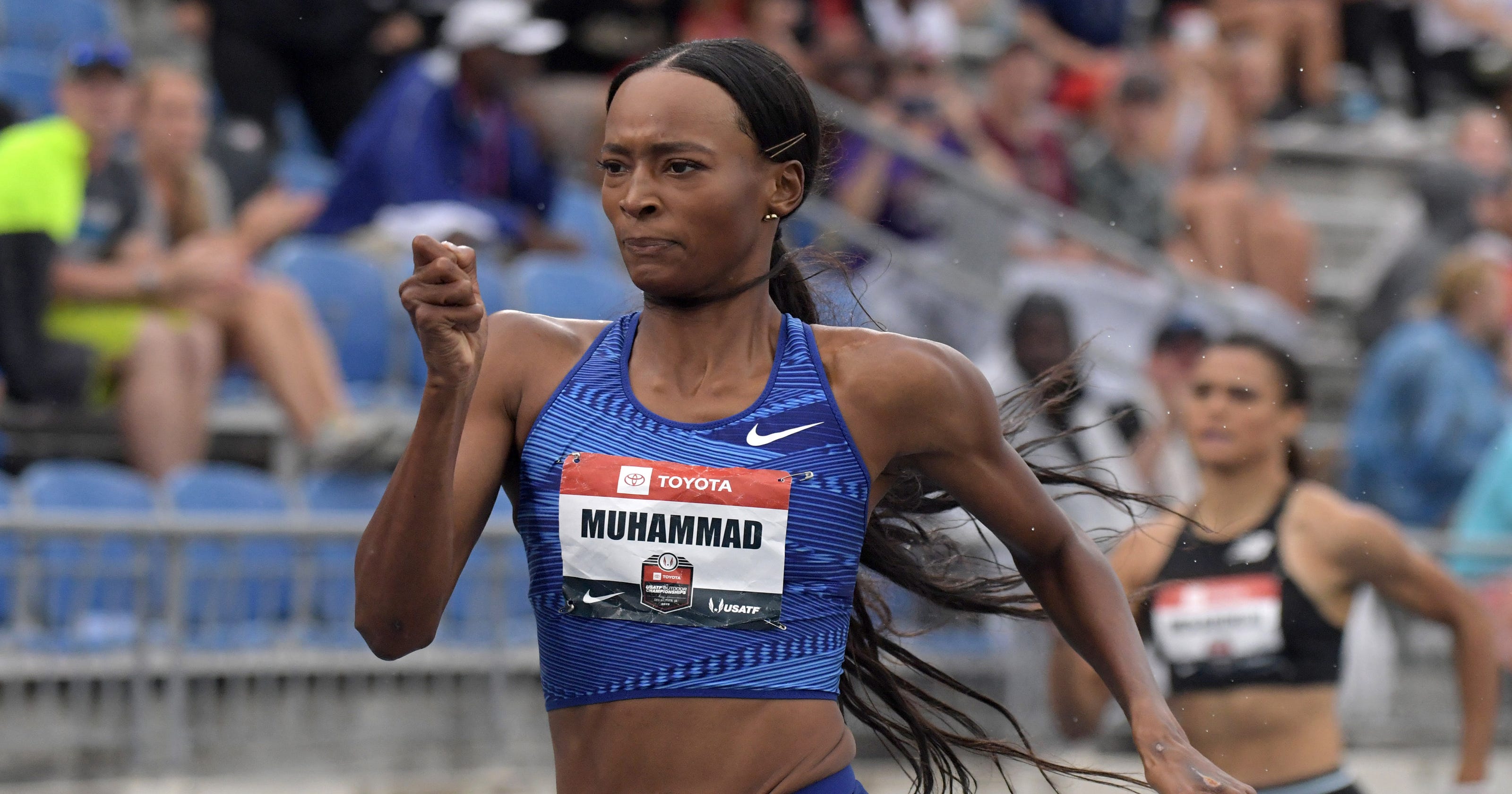 Dalilah Muhammad Breaks 400 Hurdles World Record At Us - 