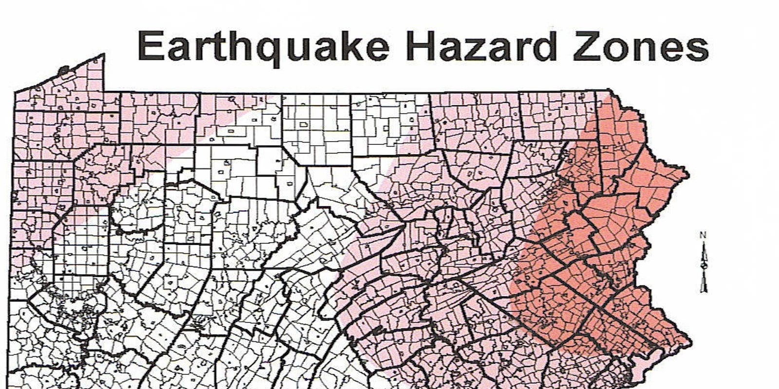 How big was Pennsylvania's worst earthquake?