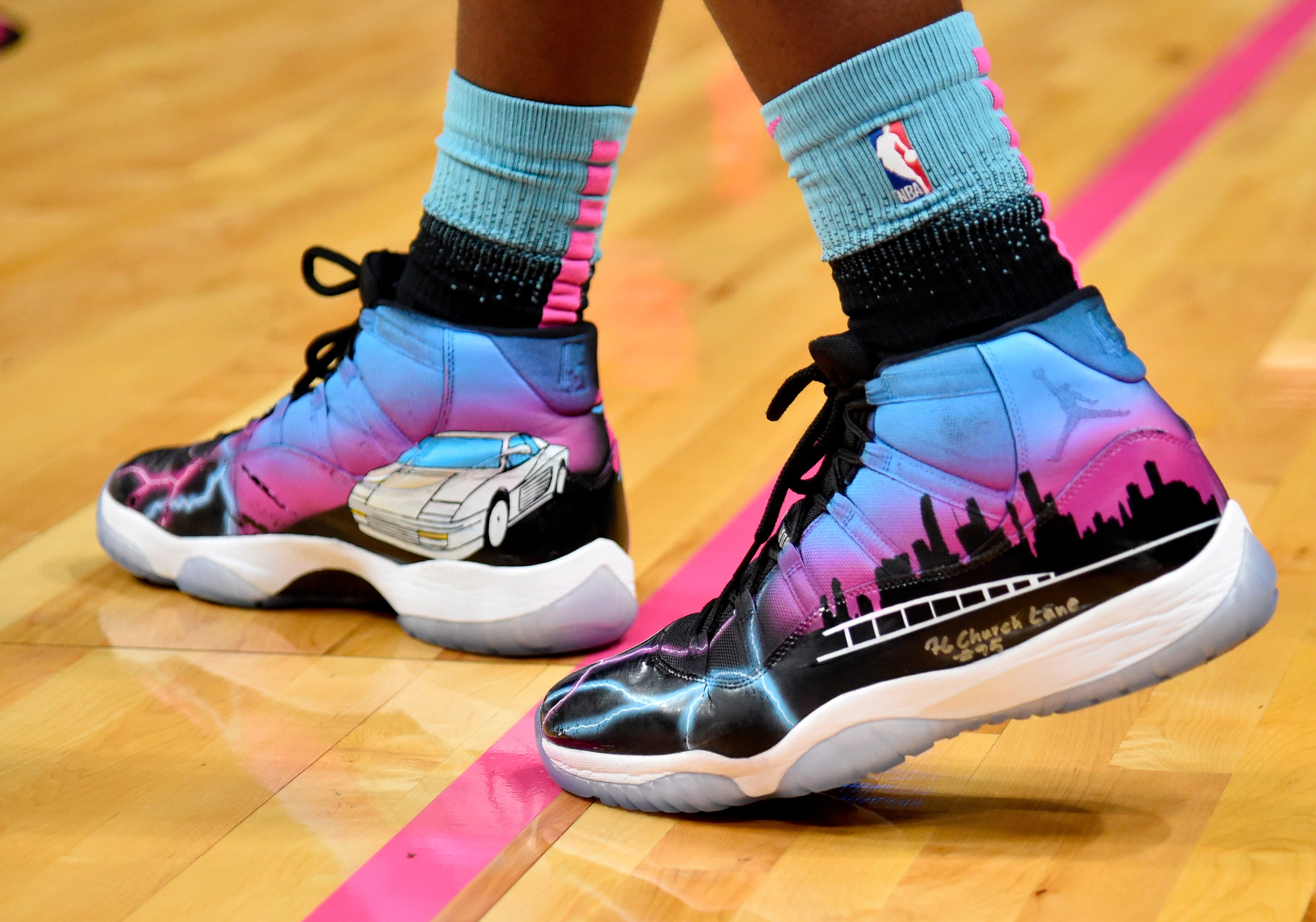 Custom sneakers for NBA stars created 