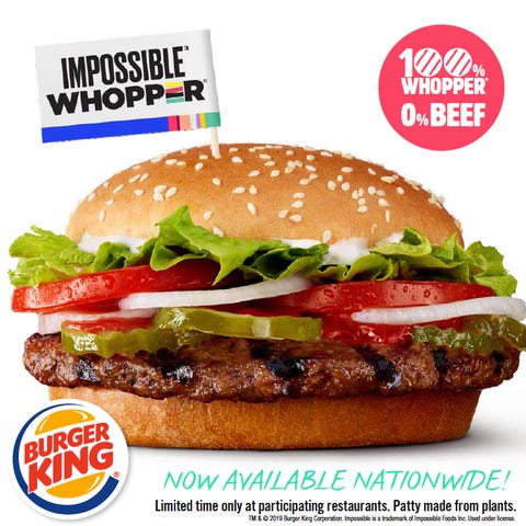 Burger King's Impossible Whopper will be...