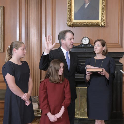 Brett Kavanaugh was sworn in as a Surpeme Court...