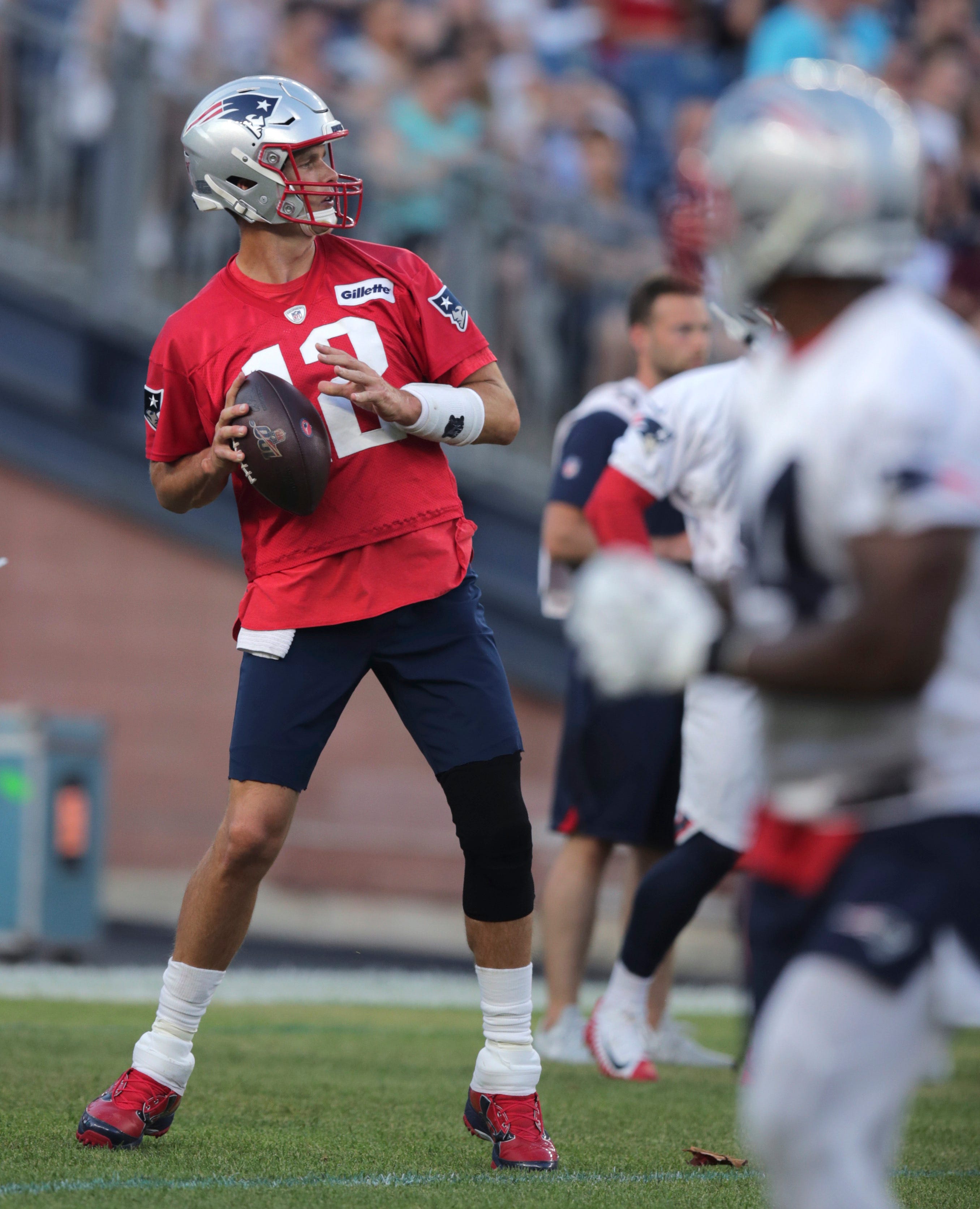 Tom Brady's turf shoes have fans saying, 'What are those?