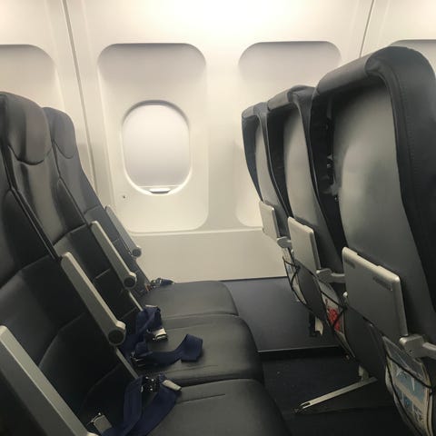 Spirit Airlines' regular economy seats. The...