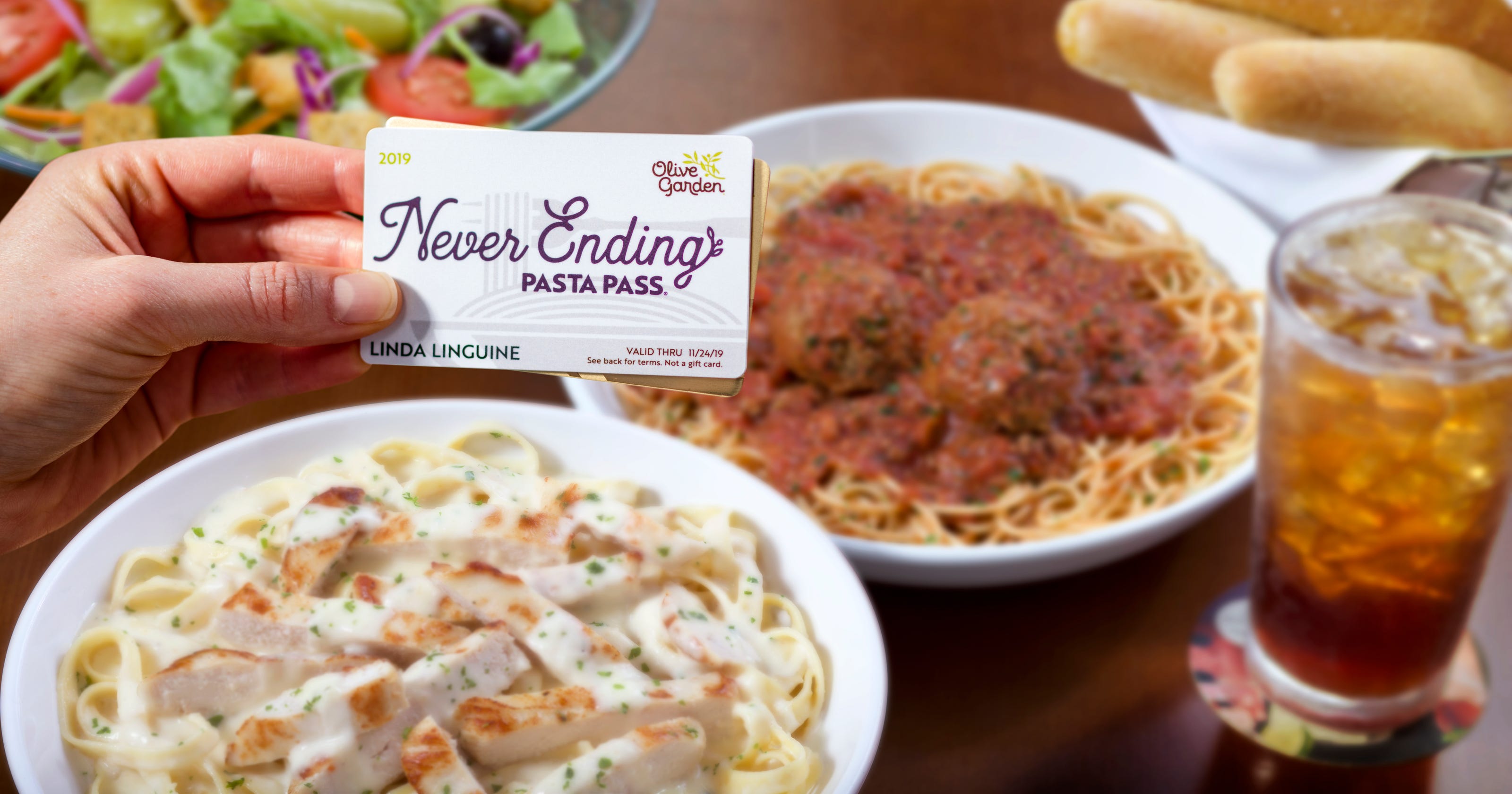 Olive Garden Pasta Pass 2019 How to get a lifetime of unlimited pasta