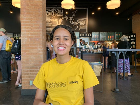 ASU student Janae Lewis poses for a photo in the ASU Memorial Union Starbucks in Tempe on Aug. 15, 2019.