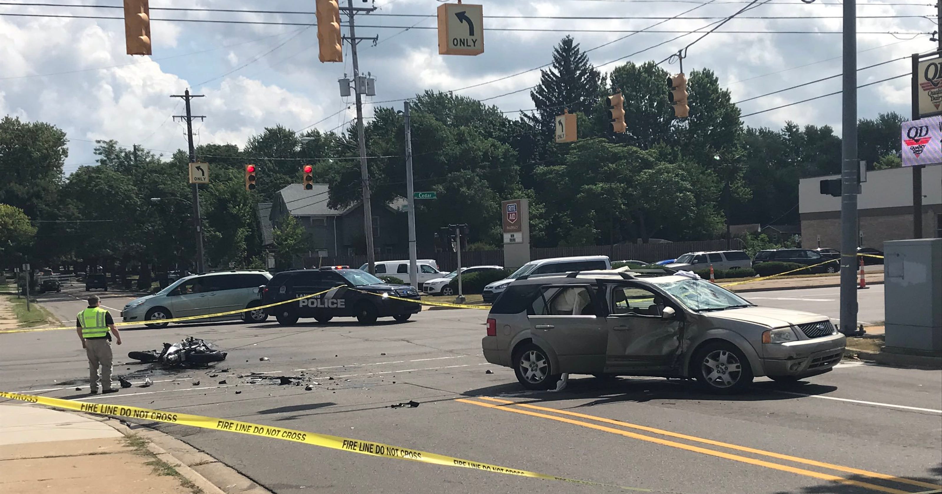 Motorcyclist Killed In Fatal Two Vehicle Crash In Lansing 5954