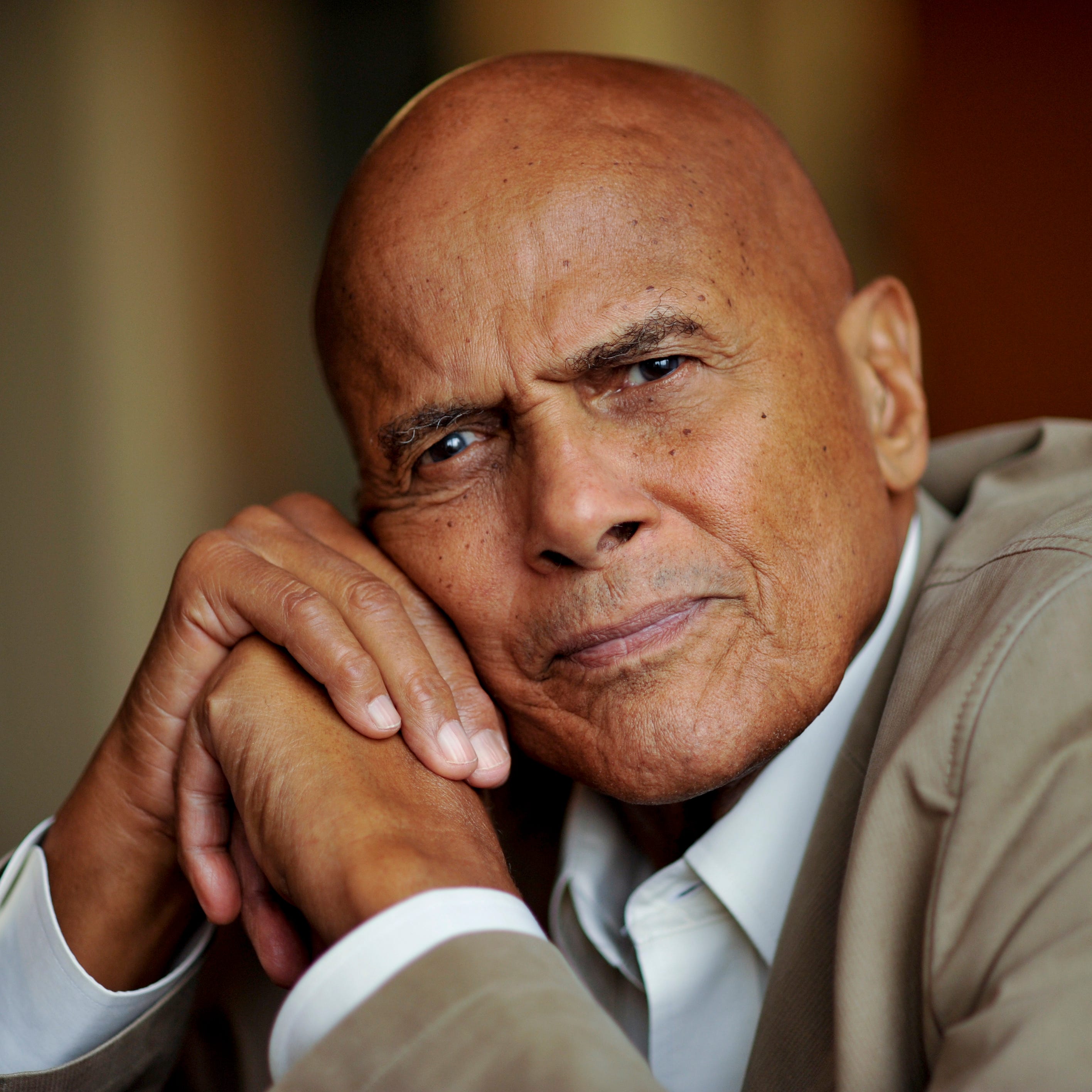 Harry Belafonte sits for a portrait in his New York office on Sept. 27, 2011.