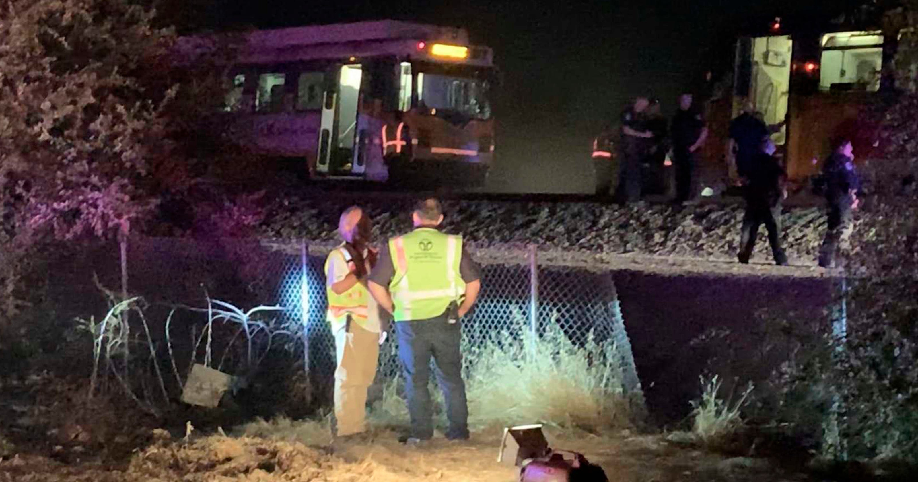 California train derailment Dozens injured in light rail accident