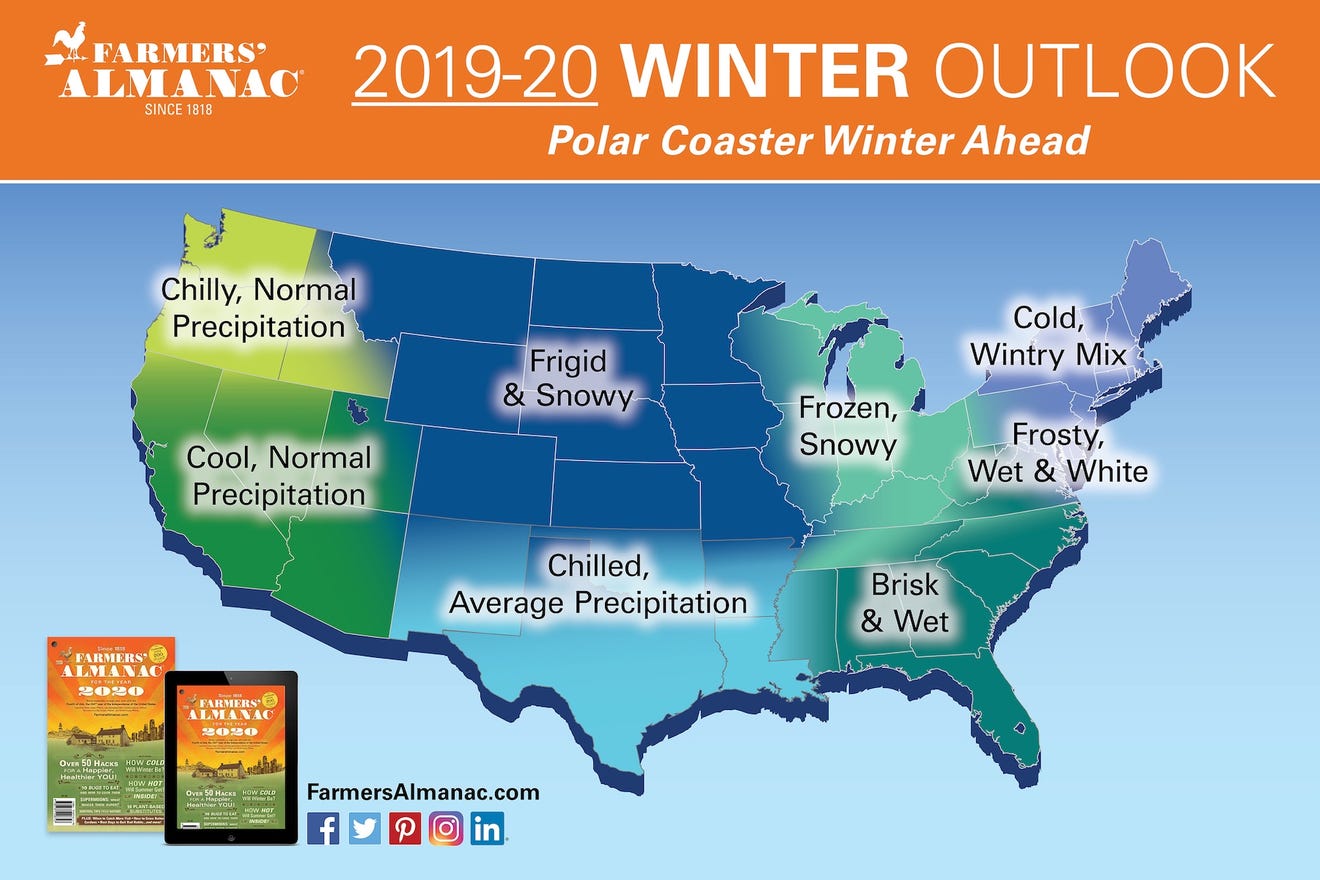 Farmers Almanac predicts frigid, snowy winter and late spring