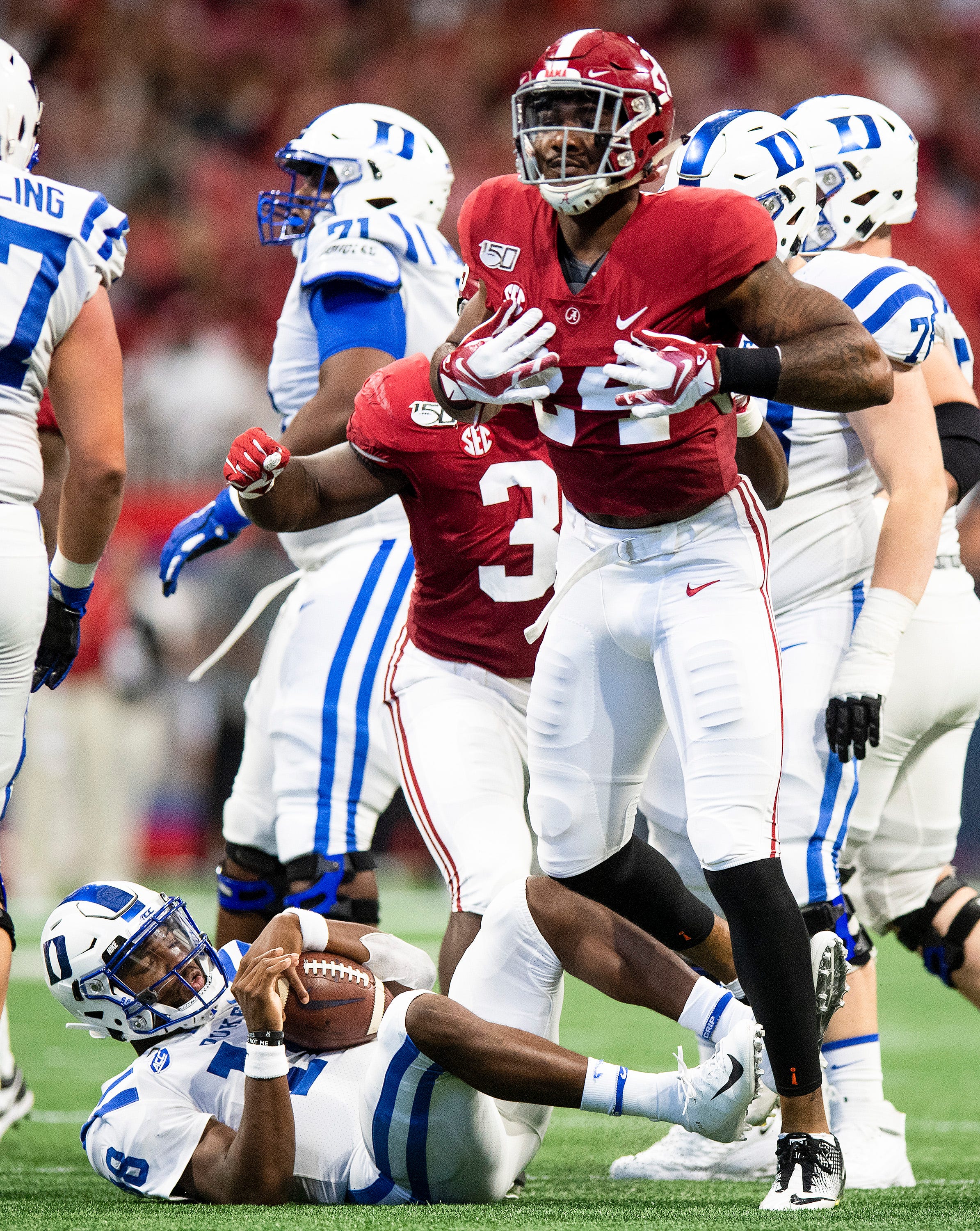 Alabama Players Suspended Spark Offense After Second-quarter Return