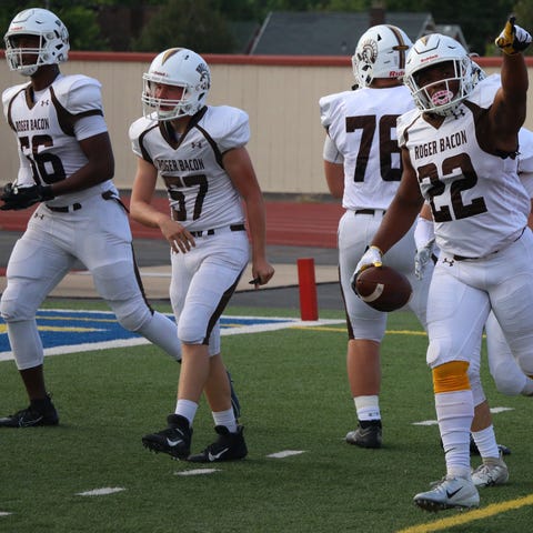 Roger Bacon's Corey Kiner took the opening kickoff