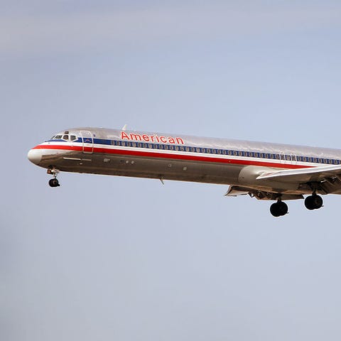 CHICAGO - MARCH 26:  An American Airlines MD-80 je