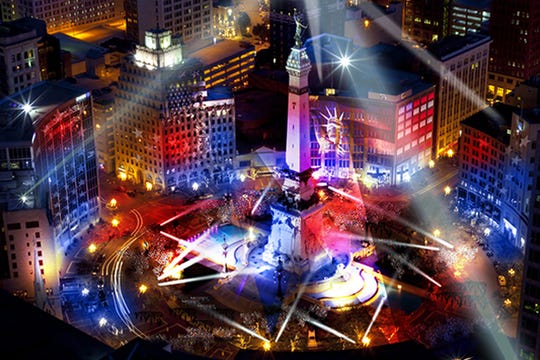 Indianapolis Monument Circle Will Soon Have Big Light Displays