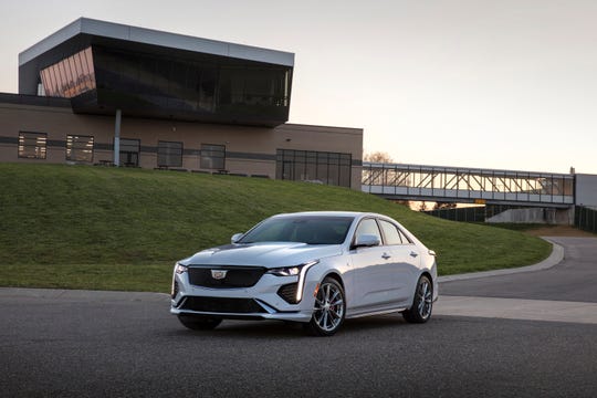 The Cadillac 2020 CT4 Sport model is differentiated by darker accents and performance-inspired details.