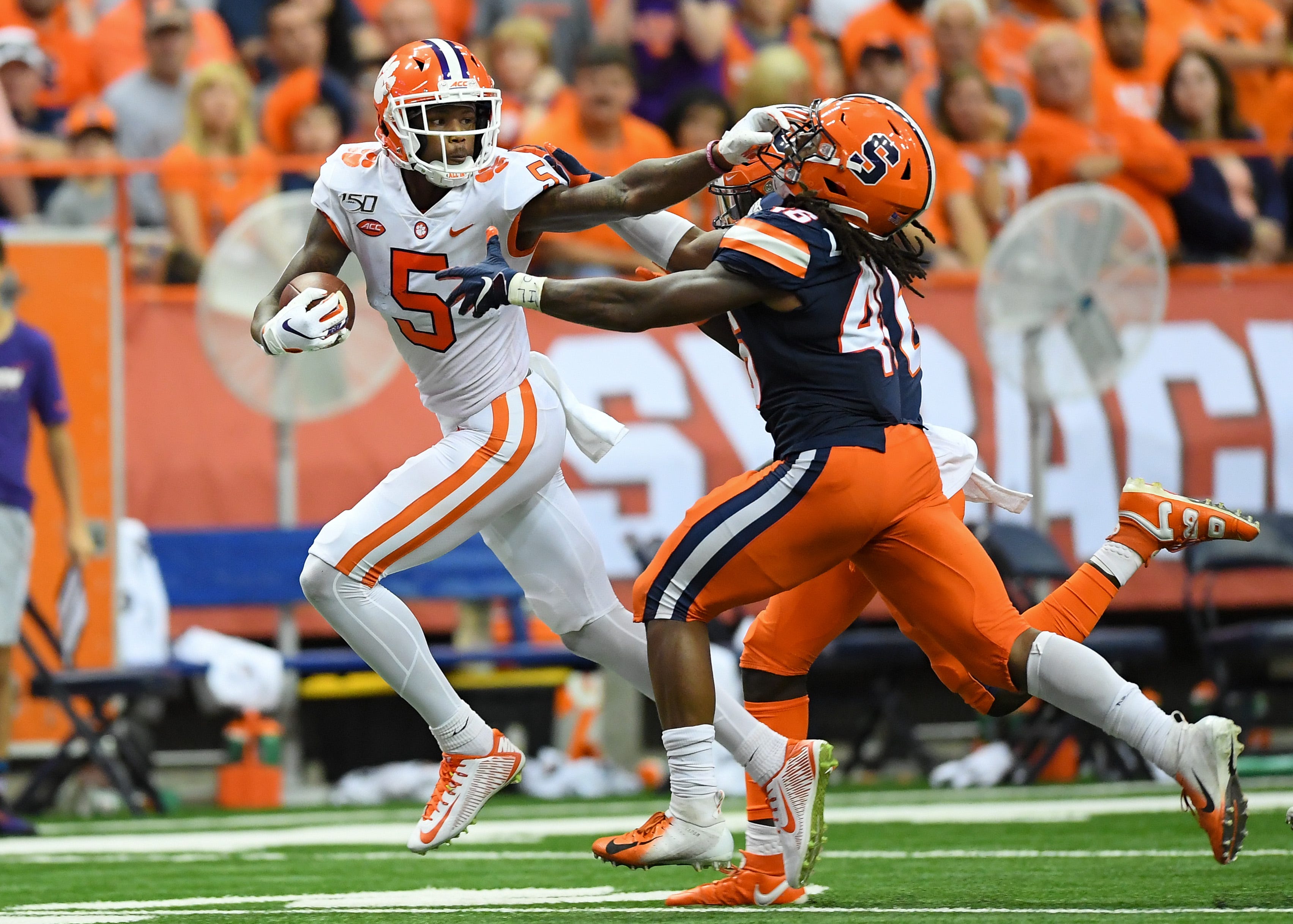 College Football Clemson Handles Syracuse Despite Some