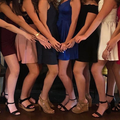 Students attending a dance at Eastern High School 