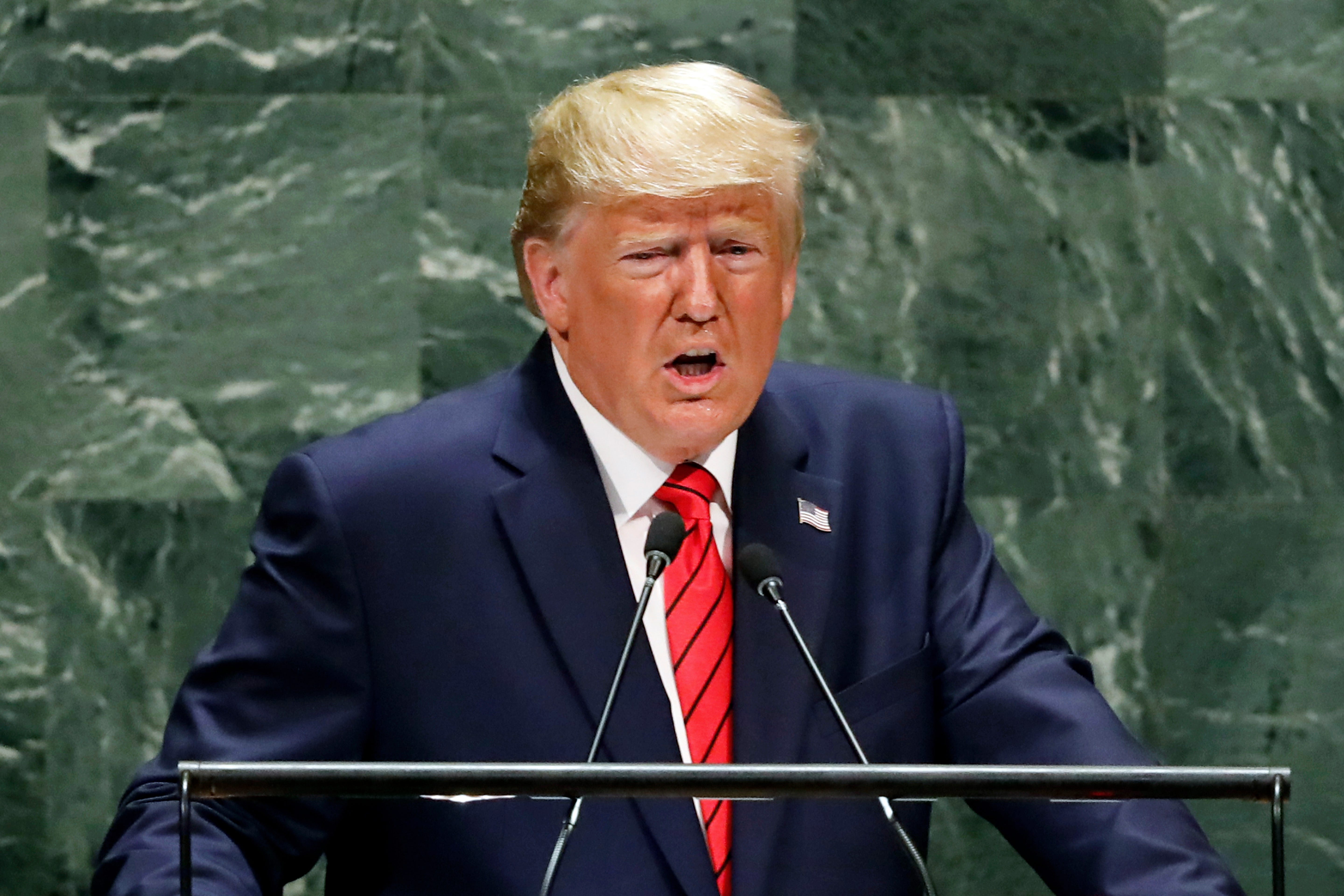 Donald globalism, UN, attacks Iran Trump At pressures