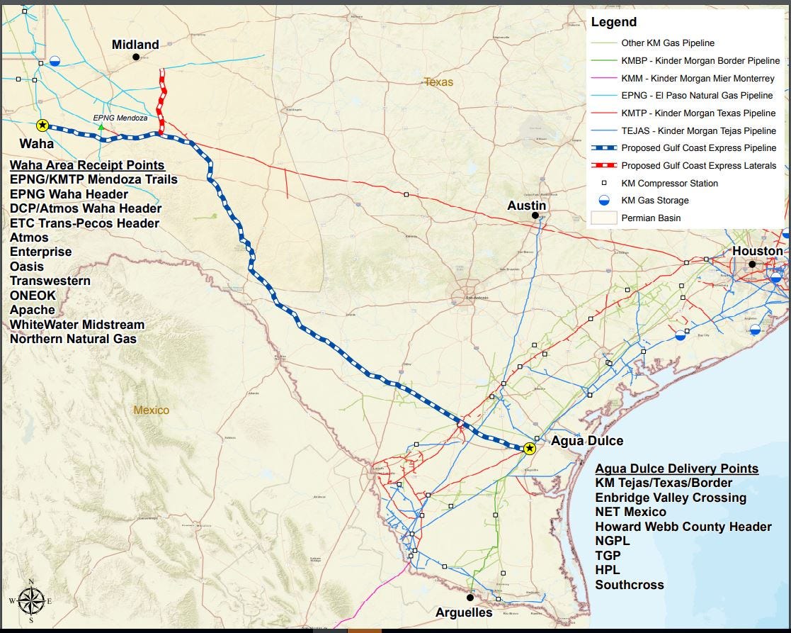 Permian Express Pipeline Map