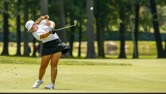 Grace Summerhays hits a shot on the fairway at U.S. Junior Championship